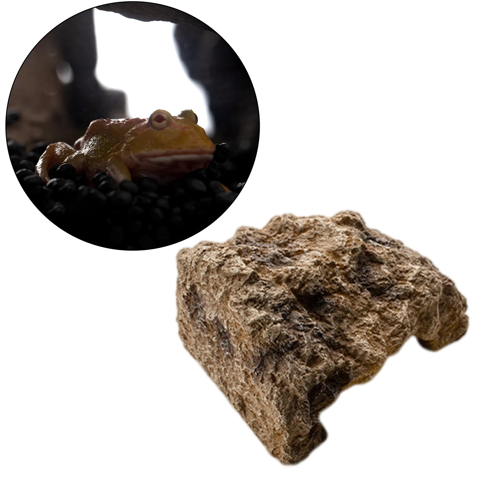 Resin Reptile Hide Cave Artificial Decoration Lizard Snake Turtle Shelter Hide Rest Cave Aquarium Landscaping Decors - Image 5