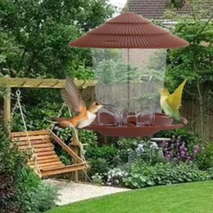 Gazebo With Hang Rope Feed Station Flying Animal Outdoor For Pet Feeding Tool Bird Feeder Bird Supplies Food Container