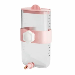 Wall Mount Bird Water Drinker No Drip with Scale Rabbit Water Dispenser Portable Automatic Parrot Water Bottle for Bird Cage