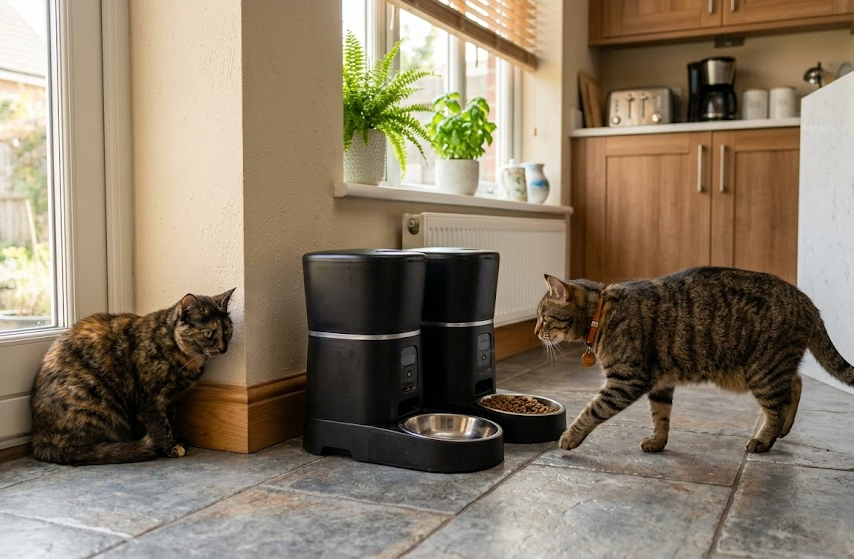 How to Stop One Pet From Stealing Food From an Automatic Feeder