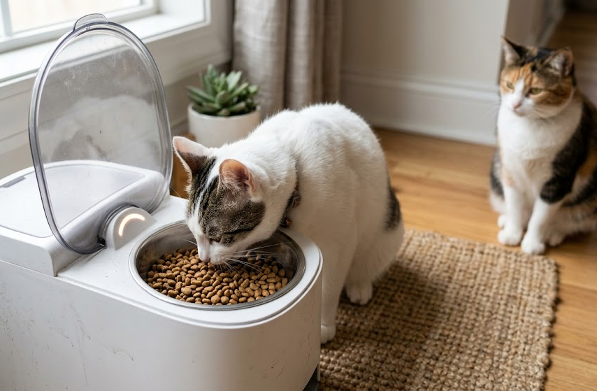 How to Stop One Pet From Stealing Food From an Automatic Feeder illustration 2
